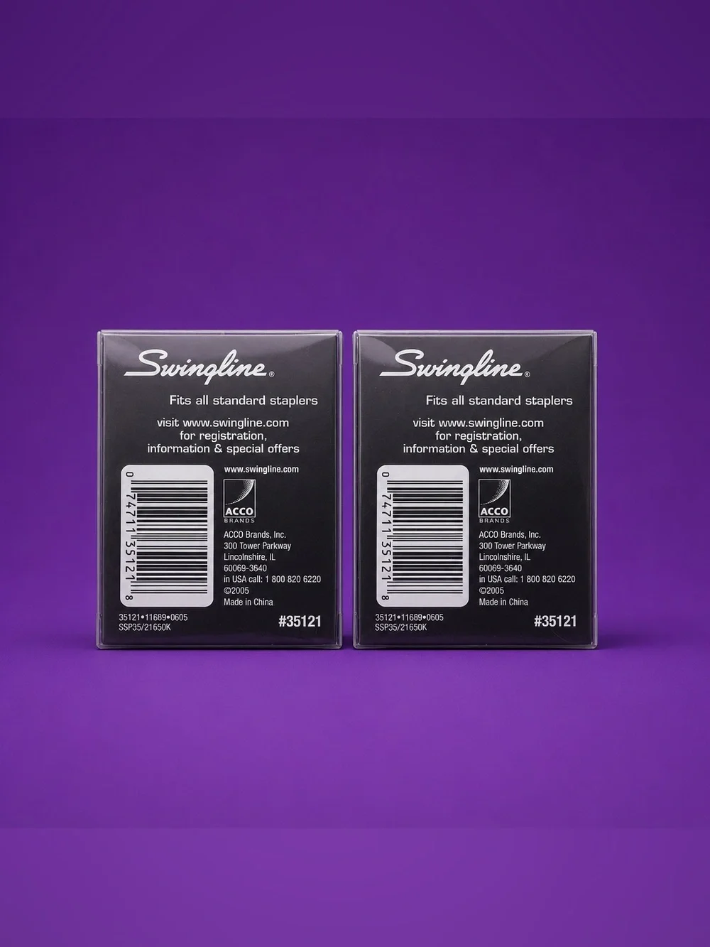 Swingline Color Bright Staples — Purple (2 Pack)